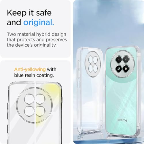 Image of Jkobi Back Cover for Realme 13 (Silicone Clear Shockproof Case with Camera Protection | Soft and Flexible | Transparent)