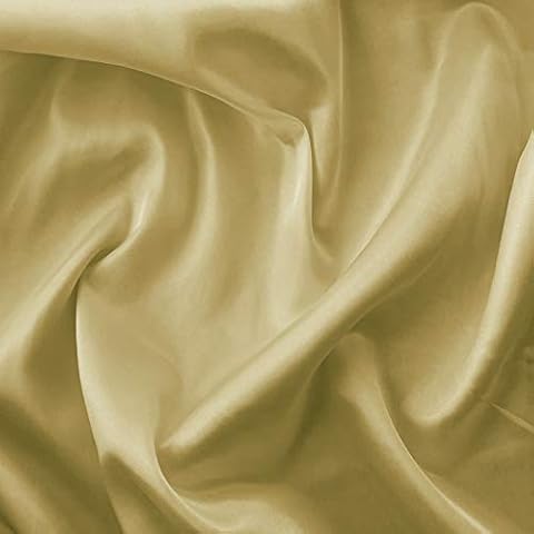 Antique Gold Liquid Satin Fabric for Crafts Cover