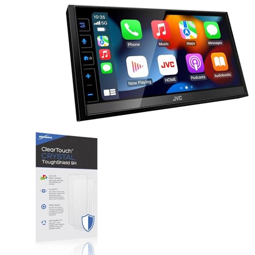 BoxWave Screen Protector Compatible with JVC KW-M780BT (6.8 in) - ClearTouch Crystal ToughShield 9H (2-Pack), Clear 9H Tough Flexible Film Screen Protector
