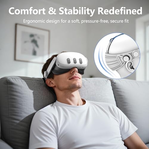 Sangle de tête Meta Quest 3 confortable accessoire réglable A3 - 3