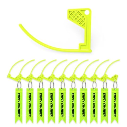 Artemis Gun Safe Chamber Flags Comes with Reflective Light Tags – Bright Durable & Universal Fit for Pistol, Rifle, and Shotgun (Kelly green-10PK)