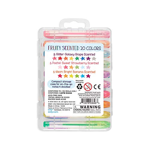 Mini Doodlers Fruity Scented Gel Pens - Set Of 20 #TOP1