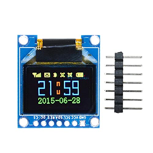 0.95 inch Full Color OLED Display Module with 96x64 Resolution SPI Parallel Interface SSD1331 Controller 7PIN for Arduino DIY