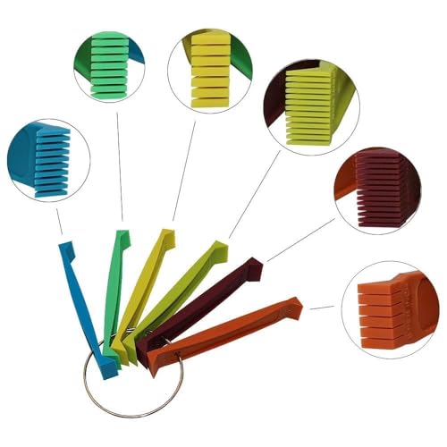 Image of Fin Comb Set for Air Conditioner, Coil Fin Straightener for Evaporator and Condenser, FCR6 Ring, 5 Piece