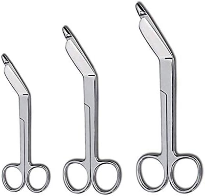 Lister Bandage Scissors 3 Piece Set - 3.5", 4.5", and 5.5" Surgical Instruments Stainless Steel Ideal for EMTs, Medical Students, Paramedics, Doctors, Veterinarians, Nurses