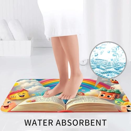 Juego de alfombras de baño antideslizantes para evitar humedad 7