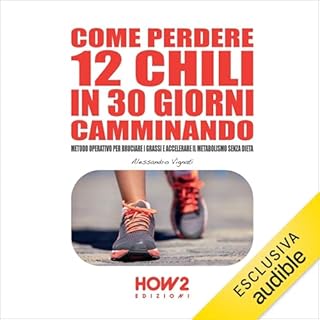 Come perdere 12 chili in 30 giorni camminando copertina