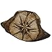 Compass Map Nautical Print Fashion Unisex Bucket Hat Wide Brim Sun Protection Foldable Double Sided Printed Sun Hat Black