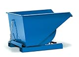 Selbstkipper; Kastenmaße: 1237x1076x703 mm; Außenmaß: 1294x1141x837; Traglast: 1500 kg; Schüttkantenhöhe: 748 mm ohne Rollen