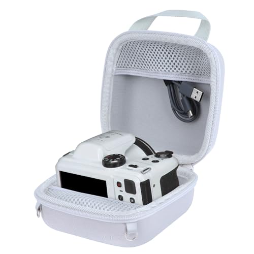 RIYADAone Dur Étui de Protection pour Kodak Pixpro AZ425 / AZ255 / AZ528 / AZ405 Appareil Photo Bridge Numérique (Blanc)