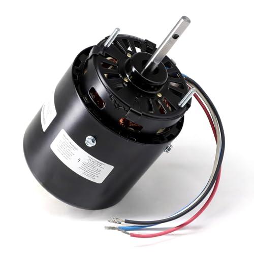 Cracubit 3.3-Inch Diameter Shaded Pole Motor Replacement for Fasco D1138, 3-Speed, 1550/1300/1100 RPM, 1/50-1/80-1/140 HP Self Cooled Fan Motor.