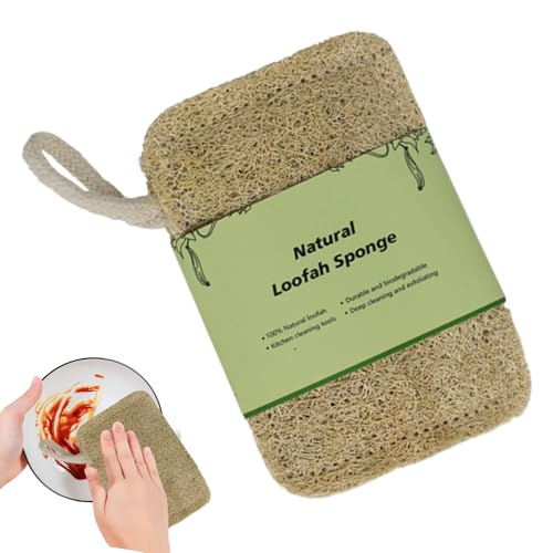 Esponjas Naturales para Platos - Estropajo Natural para Cocina | Herramientas De Limpieza Sin Rayar para Sartenes Y Ollas
