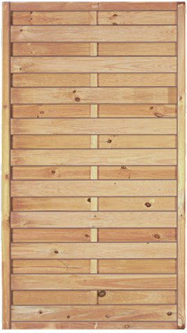 Dichtzaun Holzzaun Lamellenzaun Essen B100 x H180 cm.