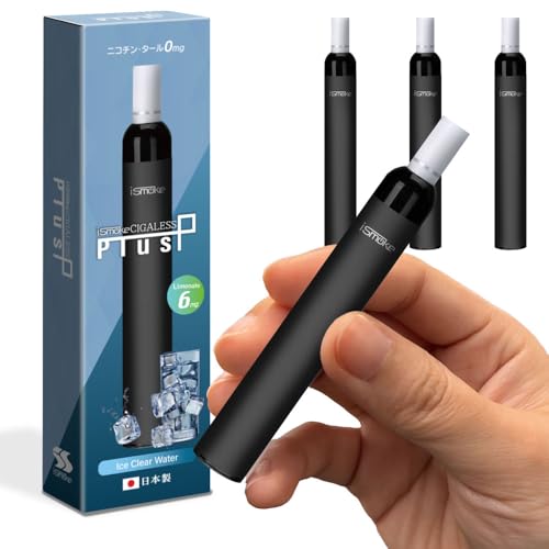 iSmoke Cigaless Plus �d�q�^�o�R �^�[�� �j�R�`��0 VAPE �x�C�v �d�q�^�o�R �g���̂� �V�[�V�� �����^�� �X�^�[�^�[�L�b�g �{�� (�d�� 6mg, �A�C�X�N���A�E�H�[�^�[ 3�{)