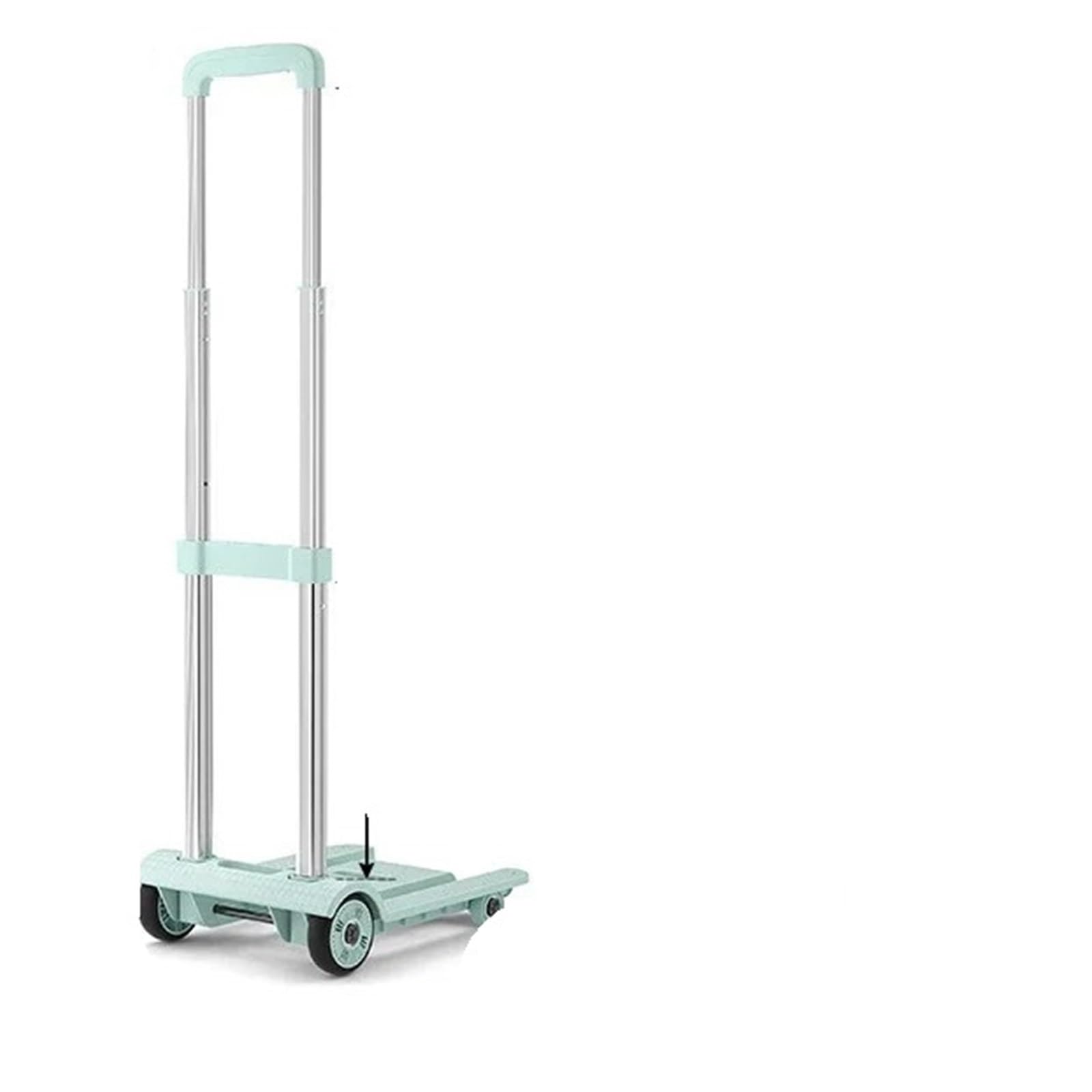 Foldable Hand Cart Lightweight Portable Wagon for Luggage Storage & Shopping 4-Wheel Green Iron Multi-Color Heavy Duty Easy to Use Compact Design