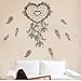 autocollant mural Plumes volantes attrape-rêves Stickers murauxpour salon décorations pour la maison Style Art mural décalcomanies chérie Jk99FL