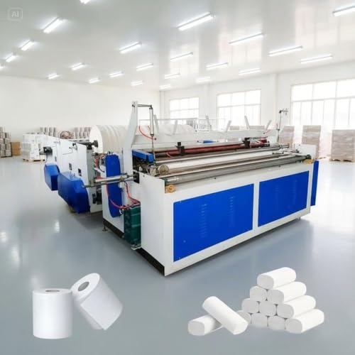 Industrial Automatic Toilet Paper Manufacturing Machine, Multi-Option Roll Production Equipment, Tissue Making System