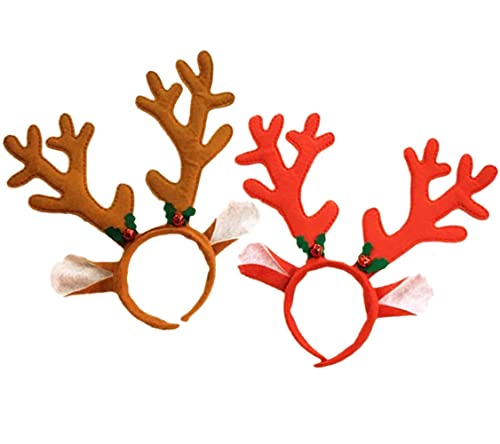 YKKJ 2 pièces Bandeau de Noël,Noël Bandeau Renne,pour Les décorations de fête de NoëlDécorations Cover