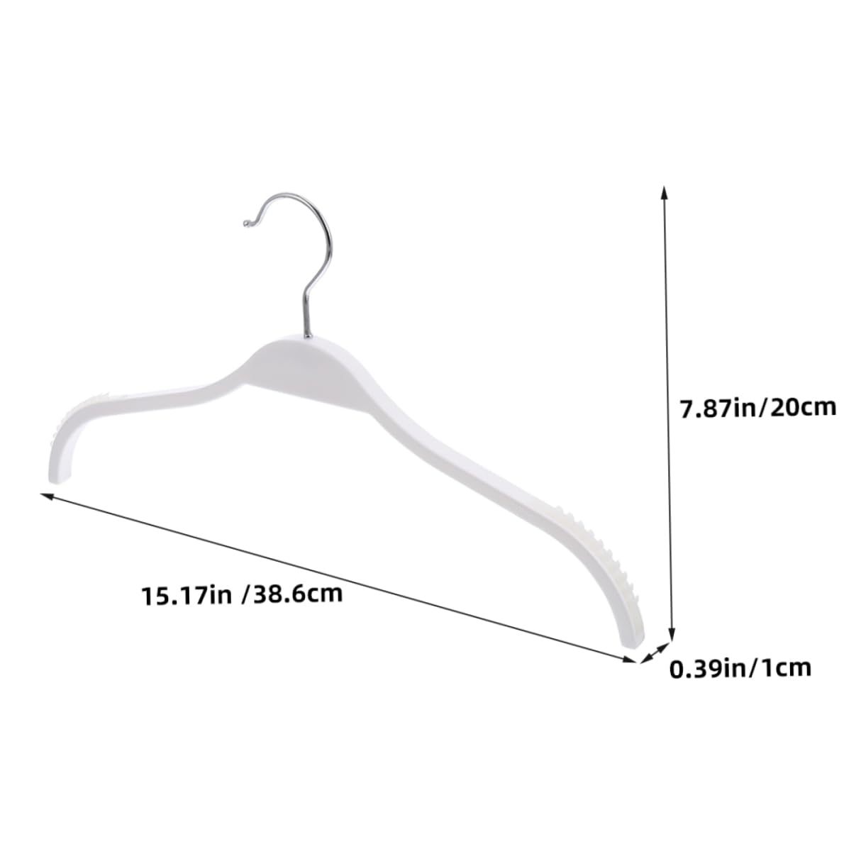 OFFSCH 12Pcs Windproof Nonslip Clothes Hangers Plastic Coat Hangers for Clothes Pants and Dresses Space Saving and Stylish Closet Organizer