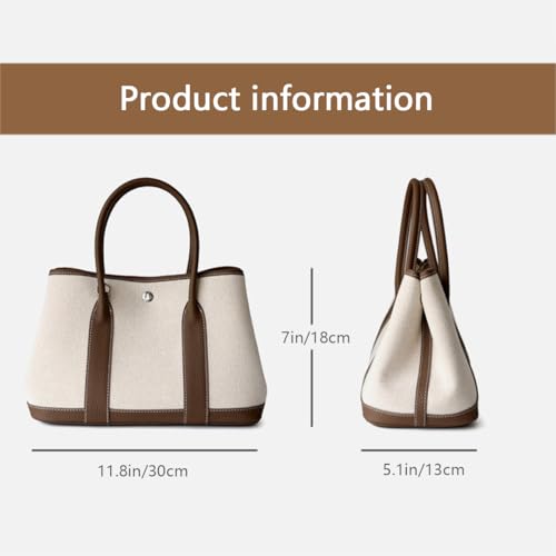 Women's Top Handle Handbags, Fashion Ladies Tote Shoulder Bag Simple Canvas Satchel3