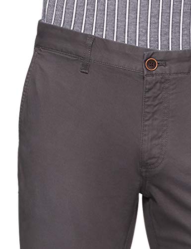 Image of Indian Terrain Men's Slim Fit Casual Trousers (ITMTR00284 Dark Grey 50)
