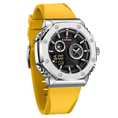 Watch Price Quartz Watch Naviforce Strap Buy NAVIFORCE Men Dual Display Analog Digital Watch