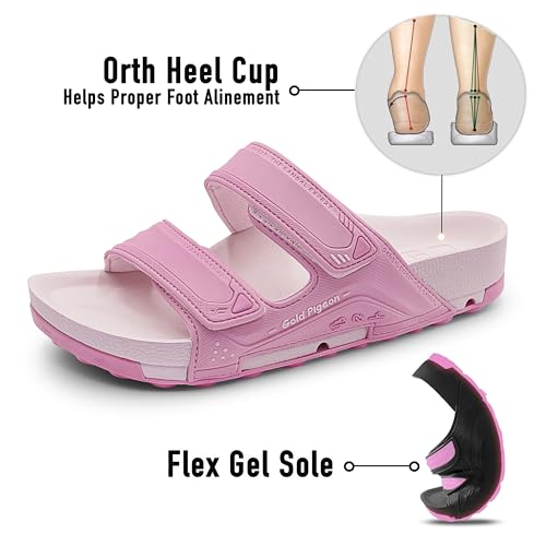 Gold Pigeon Shoes Kid's Double Strap Adjutable Slide Sandals for Boys and Girls3