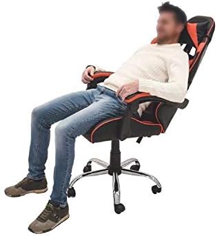 Galileo CASA Gaming Chair with Red and Black Wheels, Black and Red, Dimensions L 61 x W 56 x H 123 cm