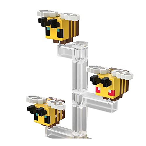 Mattel Minecraft Bees Action Figure, 3.25-In, With 1 Build-A-Portal Piece & 1 Accessory, Building Toy Inspired By Video Game, Collectible Gift For Fans & Kids Ages 6 Years & Older #TOP6