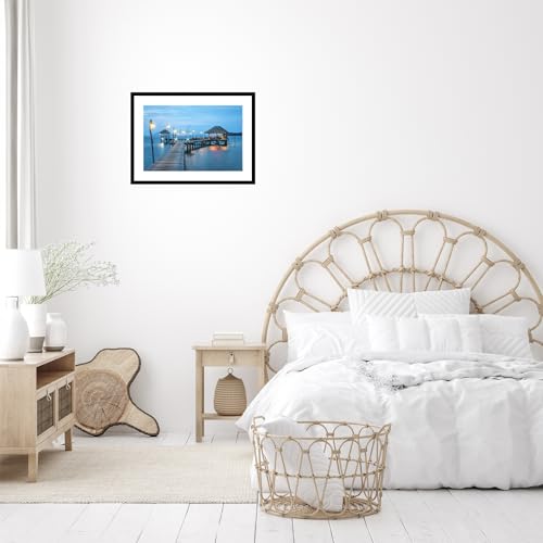 Image of JCJMY 14x20 Picture Frame with 11x17 Mat, Display Photo 11x17 with Mat or 14 x 20 Without Mat, Wall Hanging Large 14 by 20 Poster Frame with Plexiglass, Black