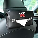 🚗【専用ロゴ】この車用ティッシュケース表面はGT-R 専用ロゴが印刷されており、ご愛車に合わせやすい洗練なデザインが特徴です。日産GT-R カスタム アクセサリー。 🚗【 おしゃれ設計】この 車載ィッシュボックスの取り出し口には金属製のシーリングエッジを採用し、ティッシュが詰まったり切れたりすることがなく、片手でスムーズにティッシュを取り出しやすいです。正面に配置したメタルダブルカップ設計、洗練された高級感で紙巾ボックスをファッショナブルに演出。 🚗【取り替えが簡単】市販されたジッパー式や吊り下...