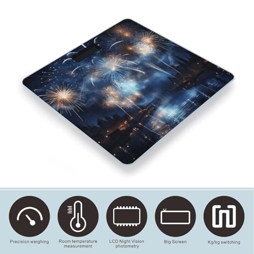 Báscula digital de baño FekiLoot con pantalla LCD miniatura 3