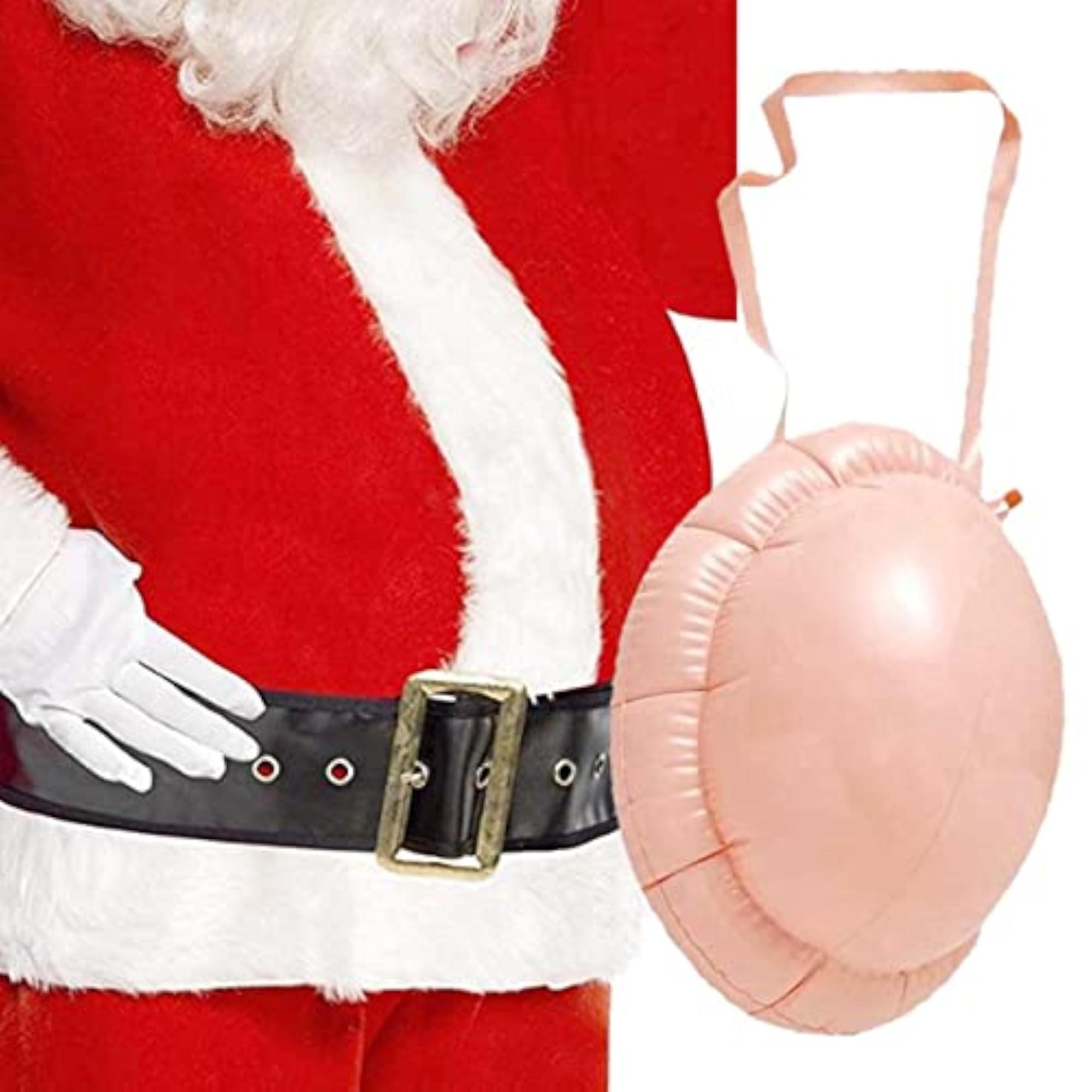 PVC Inflatable Santa Belly Props, 3pcs for Parties