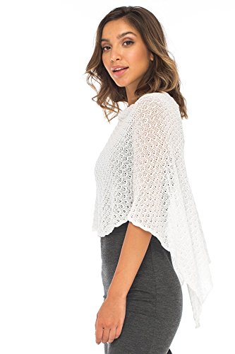 Back From Bali Womens Cotton Shrug Poncho, Lightweight Summer Shrug Pullover Sweater3