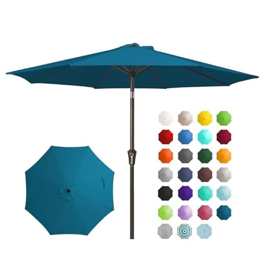 Best swimming pool umbrella JEAREY 9FT Patio Table Umbrella