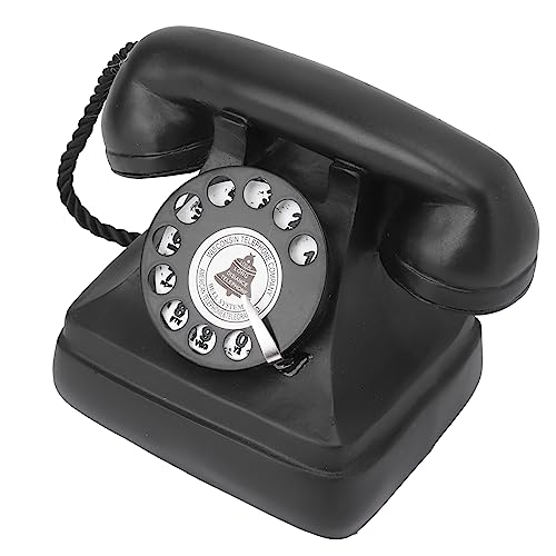 Vintage Telefon Dekor - Retro Staty för Café och Fönsterinredning