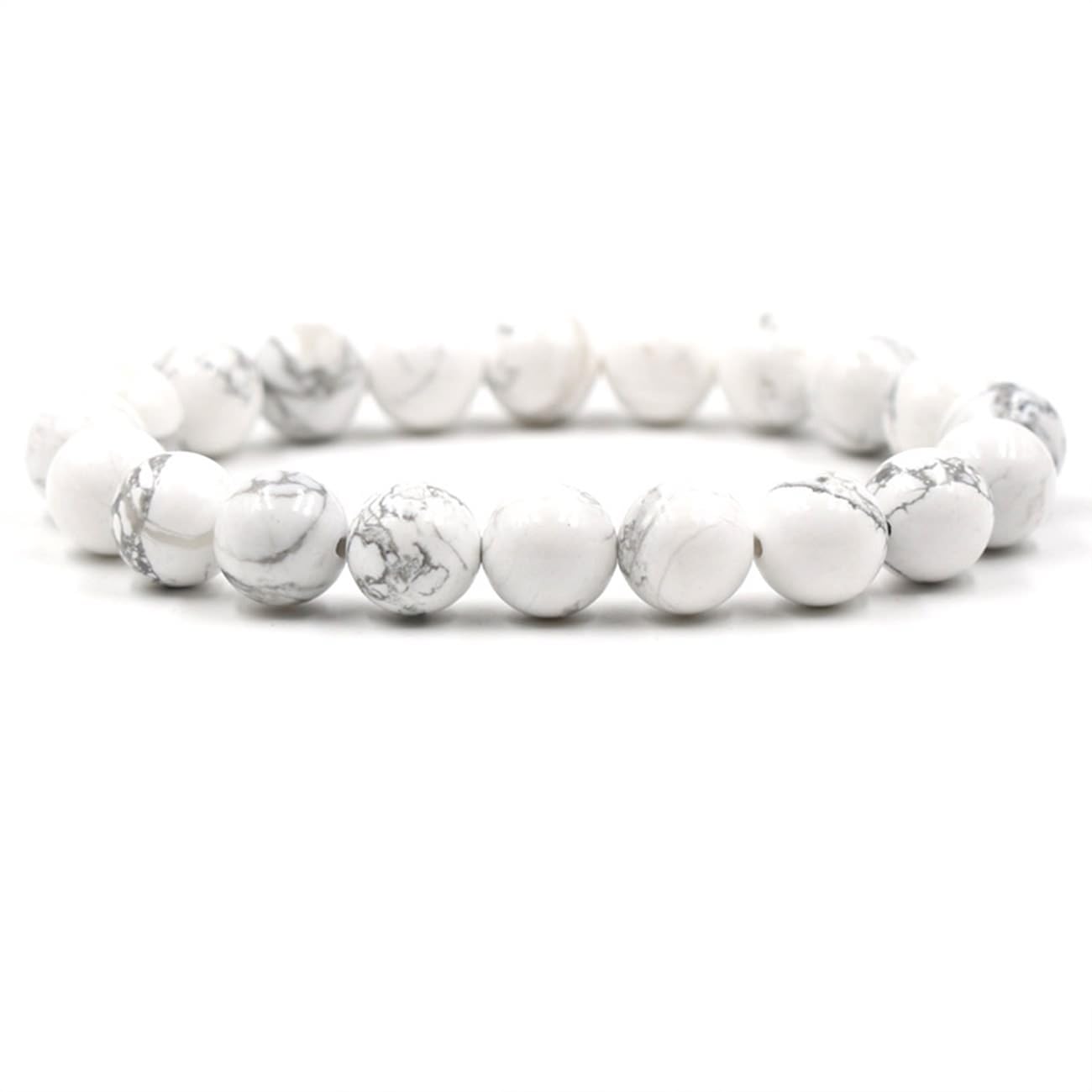 Schmuckarmband 10 mm Naturstein für Sie und Ihn, Surferarmband Pärchen, Geschenk für Damen und Herren – 19 cm Haushaltsarmaturen