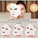 Red Light Therapy for Face, 4 Modes LED Light Therapy Mask with 850nm NIR Infrared Red & Blue Light, Rechargeable Portable Facial Skincare Device with Timer for Home Use, Lightweight for Women & Men
