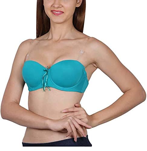 Image of Brachy Women's Polycotton Padded Underwire Strapless Bra Beige