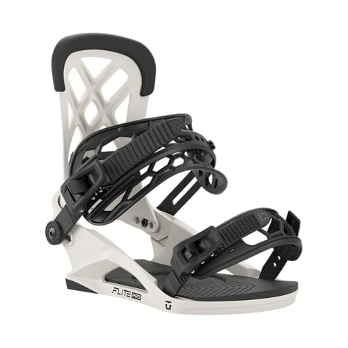 Union Flite Pro Men\'s Snowboard Bindings, Bone, Large