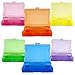 novelinks 6 Pack 4”x6” Photo Storage Boxes – Multi-Colored Plastic Organizer Cases with Lids – Picture Storage Containers for Photos, Crafts, Cards & Scrapbooking