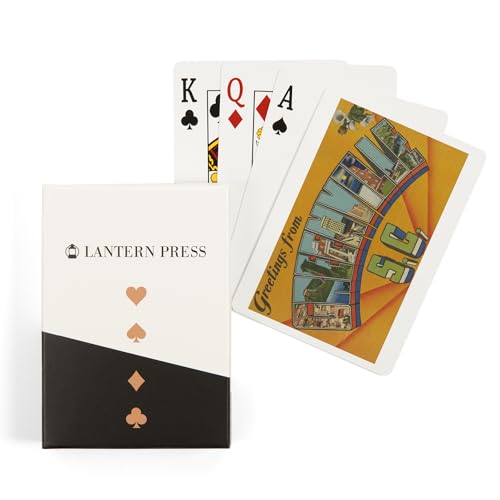 Juego de cartas póker 52 naipes Lantern Press Greenville