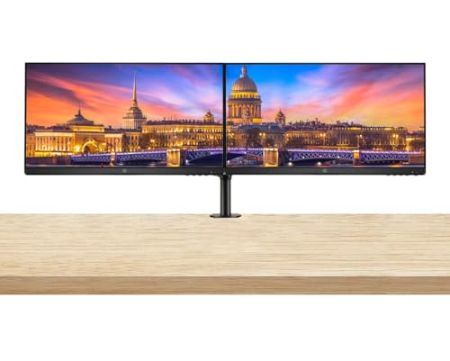 Image of HP P24v G4 24 Inch IPS LED FHD Backlit Monitor 2-Pack Bundle with Fully Adjustable Desk Mount Monitor Stand