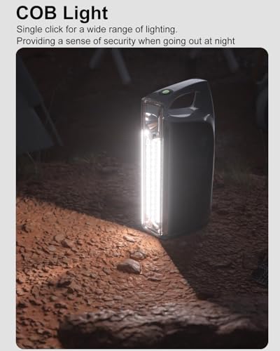 Image of PHILIPS Portable Emergency Lantern,10W Torch Light Rechargeable,3-in-1 Mode( Flashlight /Camping Light /RGB Ambient Light),1000LM,4000MAh Battery Torch Lantern For Home,Camping,Hiking,Emergency,Black