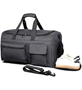Gym Bag, Weekender Bag for Men Travel Duffel Bag with Wet Pocket Large Overnight Bag with Shoe Co...