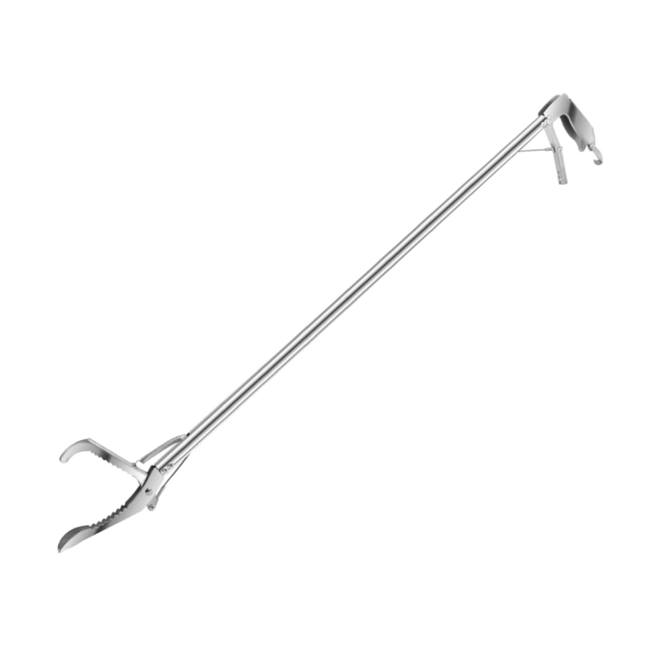 Selbstverriegelnde Schlangenklemme aus Edelstahl mit Langem Griff | 1 Stück, 1 Meter Länge, Silber, Rostfrei, für Präzises Greifen und Sichere Kontrolle