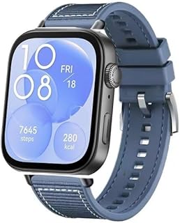 سوار معصم رياضي منسوج من النايلون اللطيف على البشرة من فكرا لساعة هواوي فيت 3 الذكية (2024)، صنع في كوريا