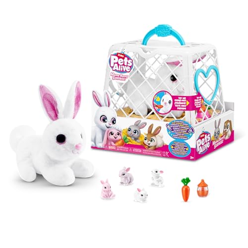 Pets Alive Mama Bunny Surprise von ZURU, realistischer, elektronischer Plüschhasen-Roboter, Überraschungsspielzeug für Kinder. Pets Alive Mama Bunny Surprise von ZURU, realistischer, elektronischer Plüschhasen-Roboter, Überraschungsspielzeug für Kinder.