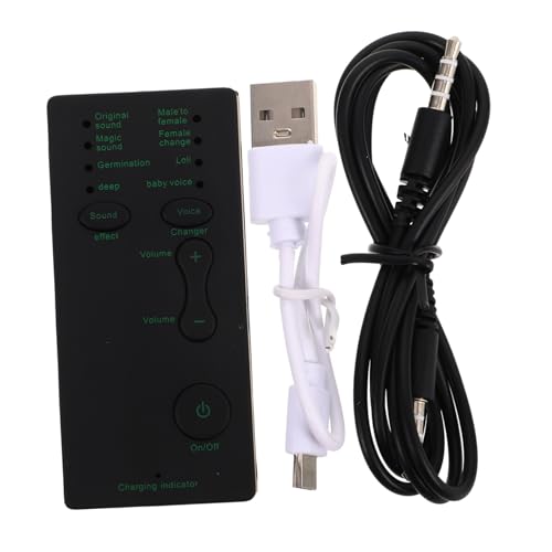 Gadpiparty Mini Portable Voice Modulation Device Multifunctional Sound Card for Live Streaming Recording Changing Accessory for Mobile Computer Lightweight Audio