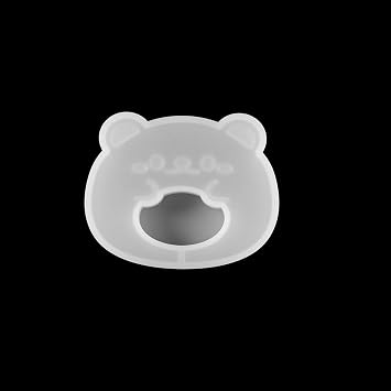 1Pcs Animal Dolls Silicone Moulds Jewelry Keychain Pendant Casting UV Epoxy Resin Mold for DIY Crafts Decorations Making Tools Cute Bear
